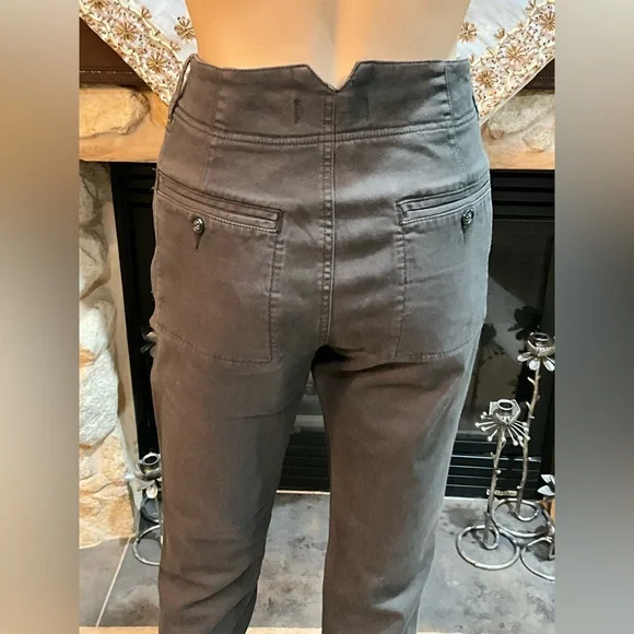 Free People Olive Green Cropped Pants 2 - Picture 5 of 8
